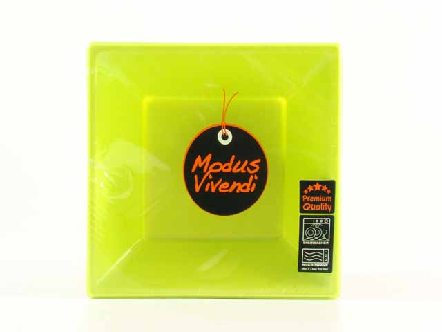 Modus v.verde piatto 6 pezzi 18x18cm 127862