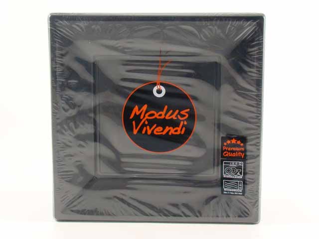 Modus v.nero piatto 6 pezzi 23x23cm 127920