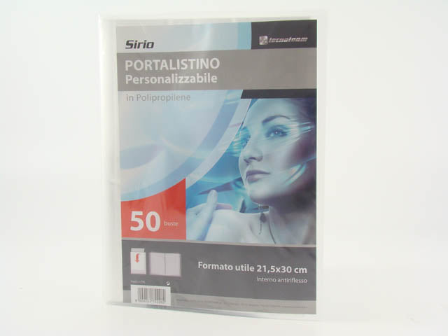 Portalistini 50 fogli trasparente