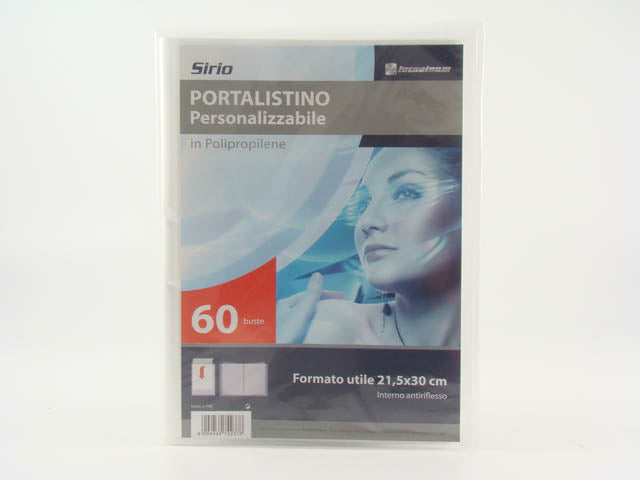 portalistini 60 fogli trasparente