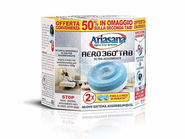 Ariasana aero 360 tab ricarica 2pz 2277589