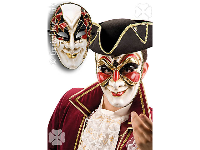 Maschera in cartapesta decorata 00643