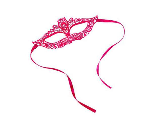Maschera rosa fluo macrame'01758