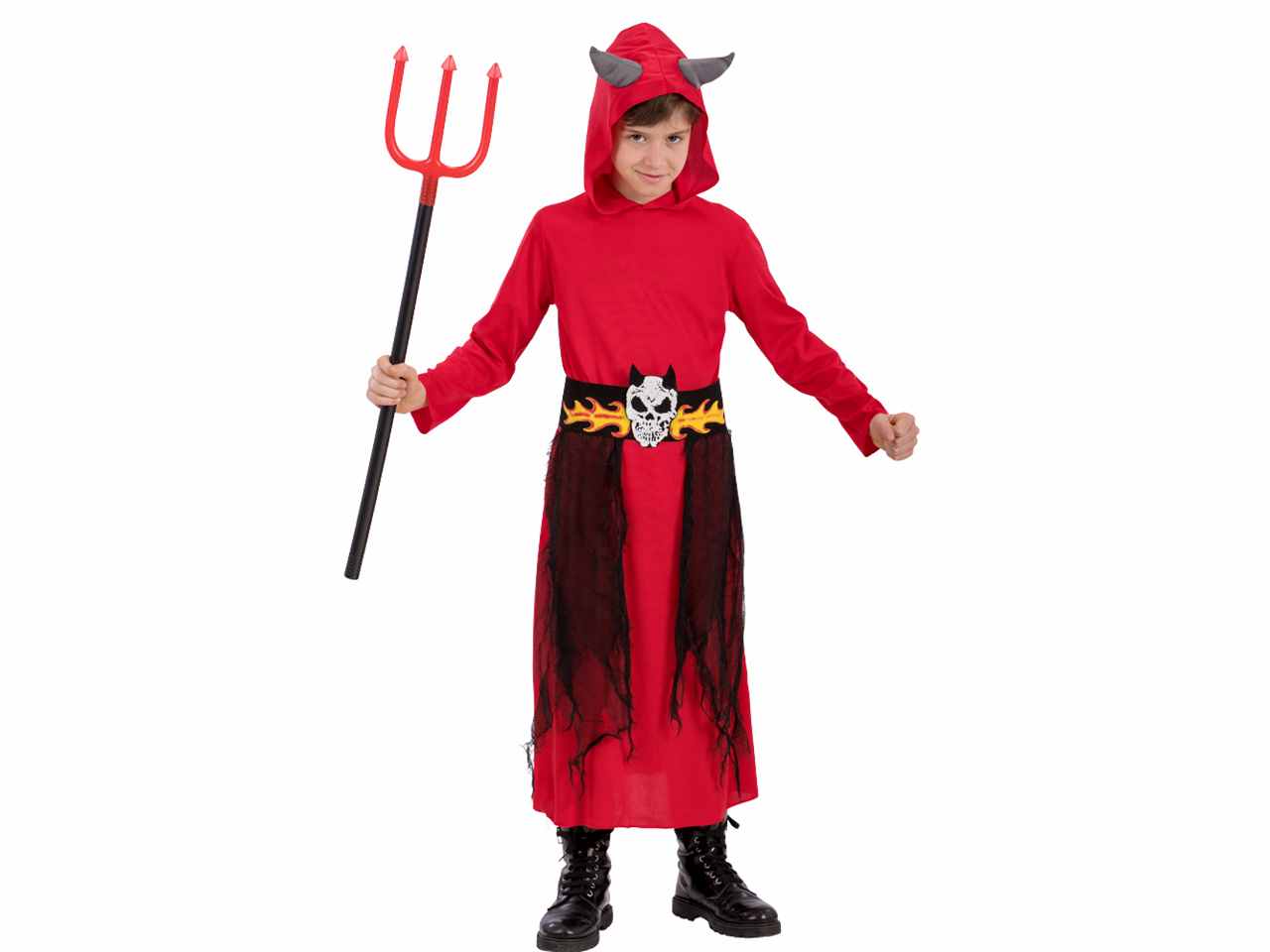 COSTUME TUNICA DIAVOLO T.U. (V -VII) IN BUSTA C/GANCIO