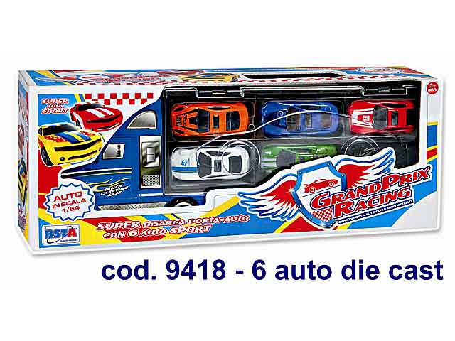 Camion 6 auto die cast 9418
