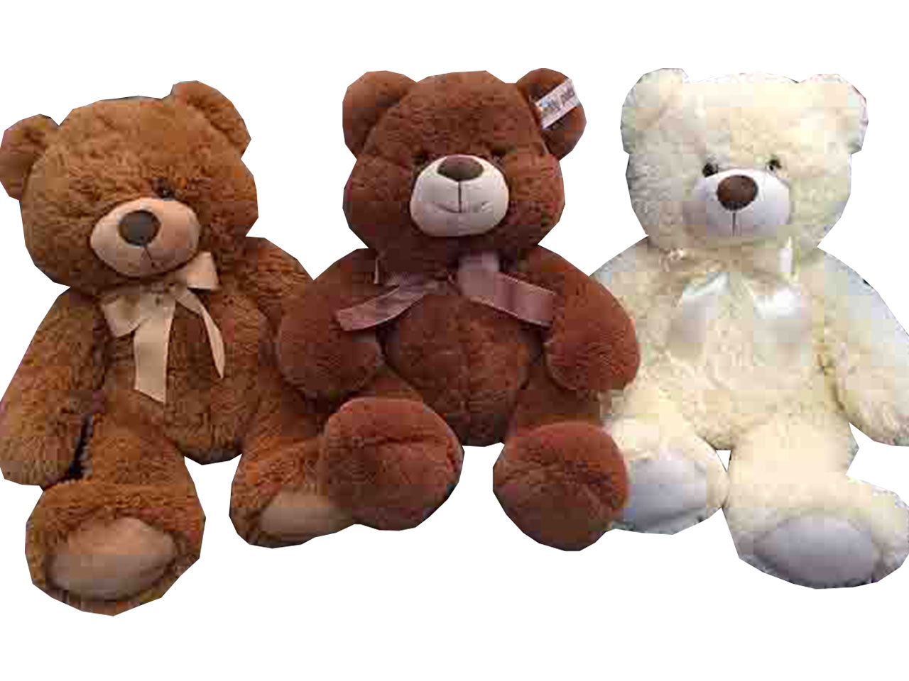 peluche orso c/fiocco 60cm 9901