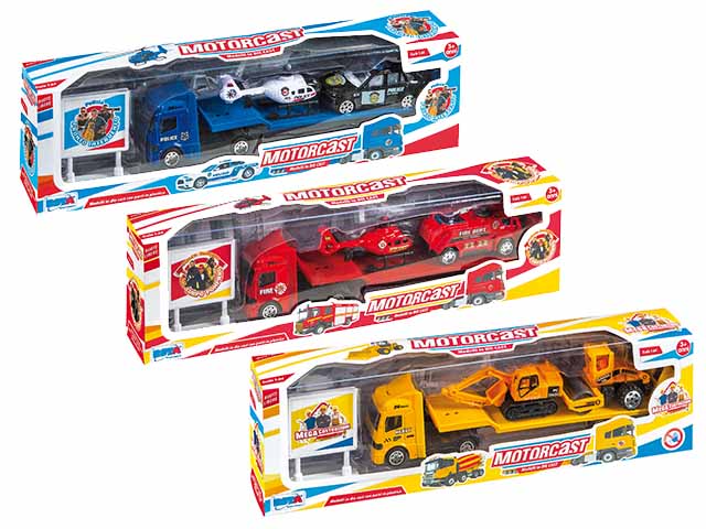 L.motorcast camion + 2 auto 10226