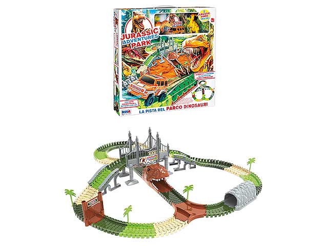 Pista parco dinosauro c/auto 11168