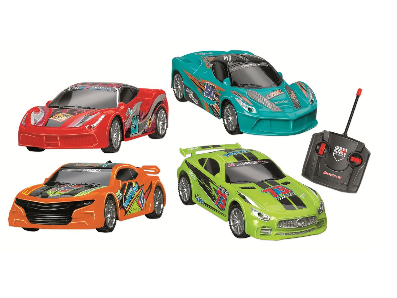 Auto radiocomandate speed race con 7 funzioni - la confezione comprende 2 auto