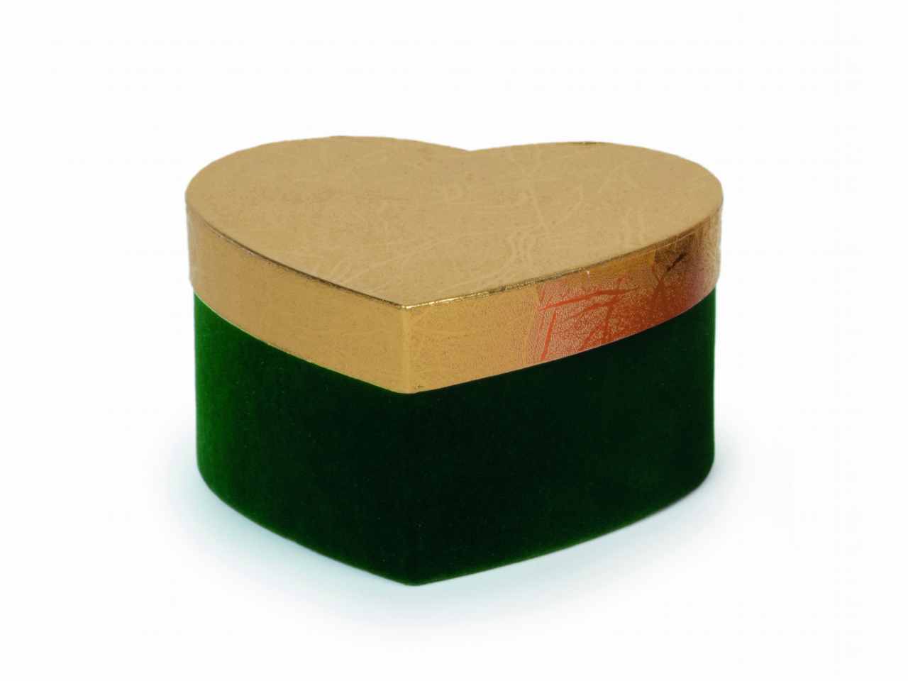 Scatola cuore 12,5x6,5cm verde 22800