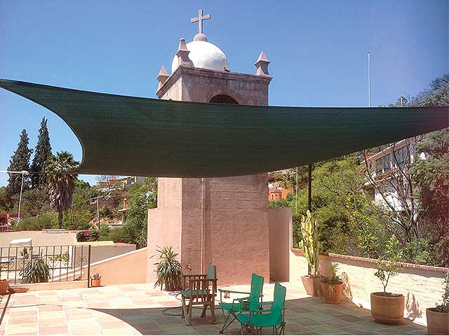 Tenda vela quadrata 3,6x3,6 ecru 824/3