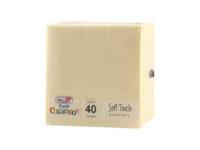 crema tovagliolo 25x25 40 pezzi 18291