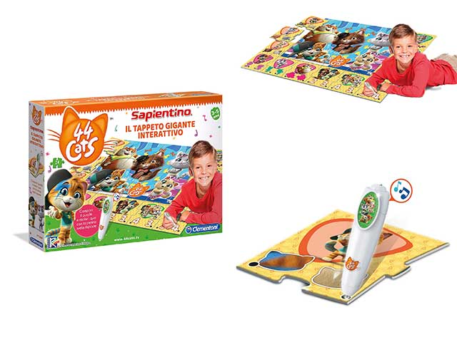 sapientino tappeto gigante int.44 gatti 16192