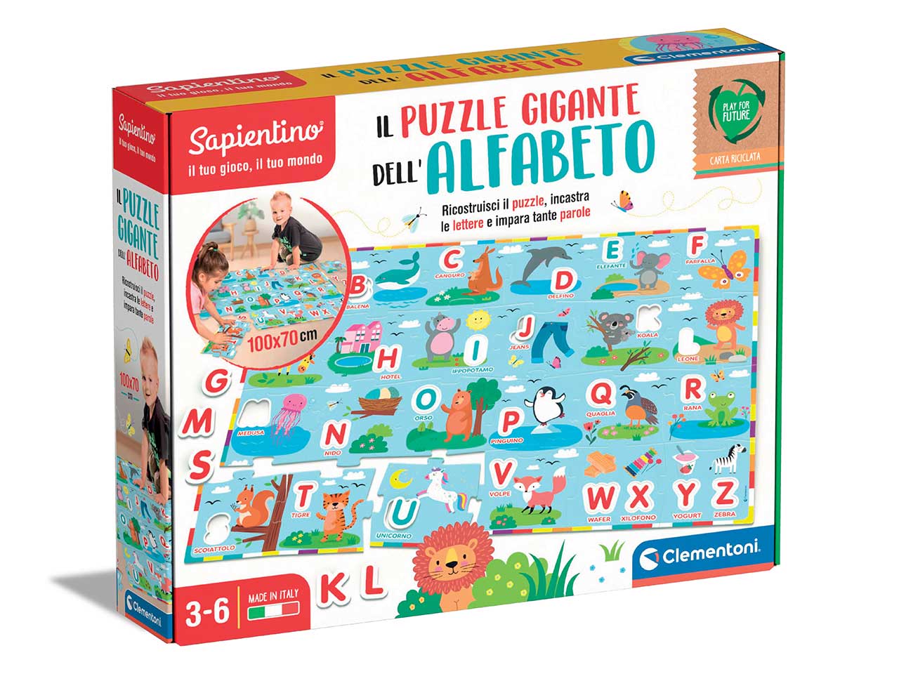 sapientino il puzzle gigante dell'alfabeto