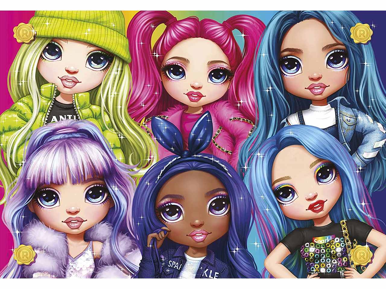 Puzzle 104pz bril.rainbow high 2 20343