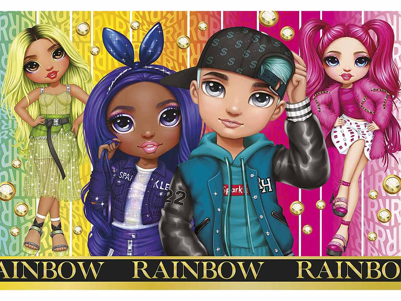 Puzzle 104pz bril.rainbow high 3 20344