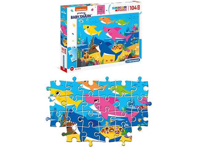 Puzzle 104pz maxi baby shark 23751