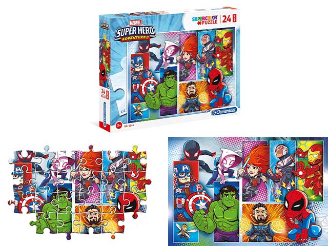 Puzzle 24 pezzi maxi superhero 24208