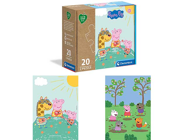 puzzle 2x20 peppa pig 24783.7