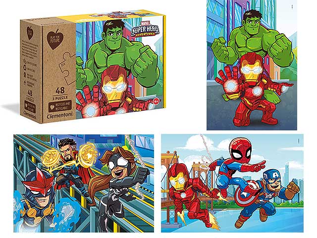 puzzle 3x48 marvel superhero 2020-25257