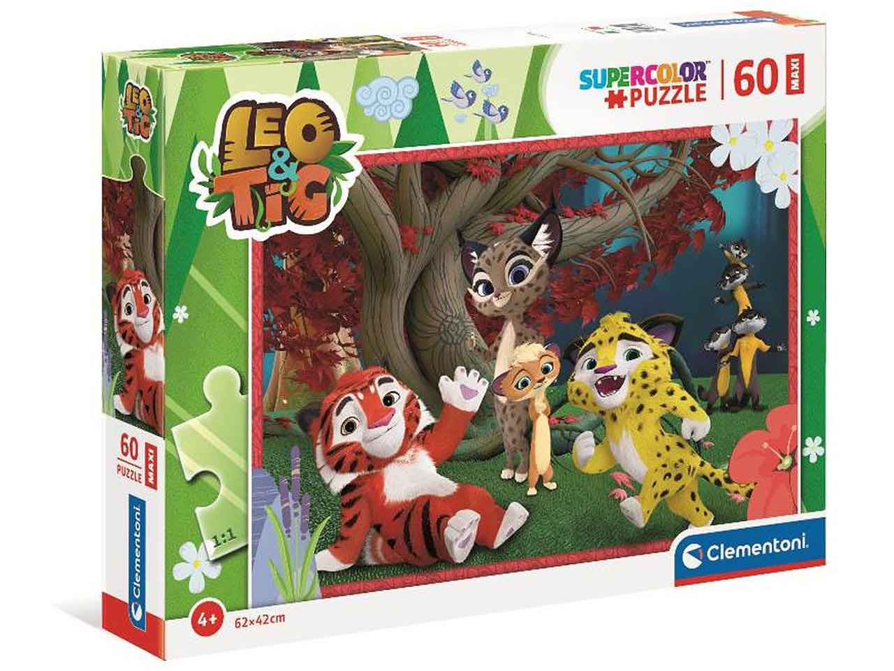 Puzzle 60pz maxi leo&tig 26104