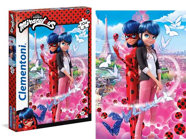 Puzzle 104 pezzi ladybug 27076