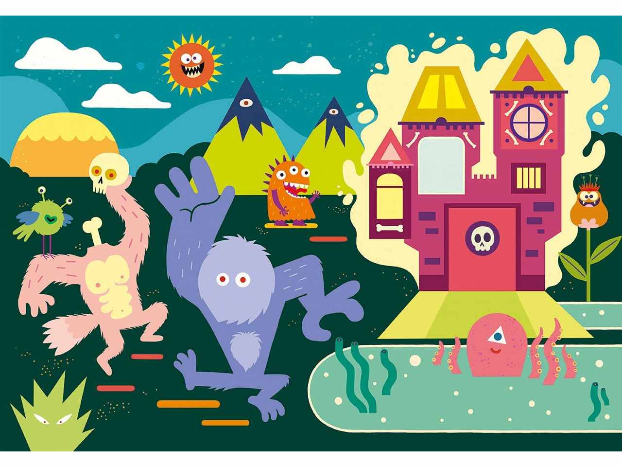 puzzle 104pz monsters 27558