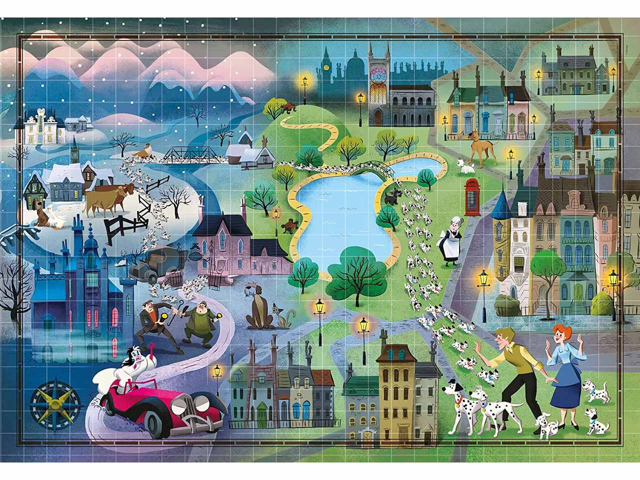 Puzzle 1000 pezzi 101 dalmatians 39665