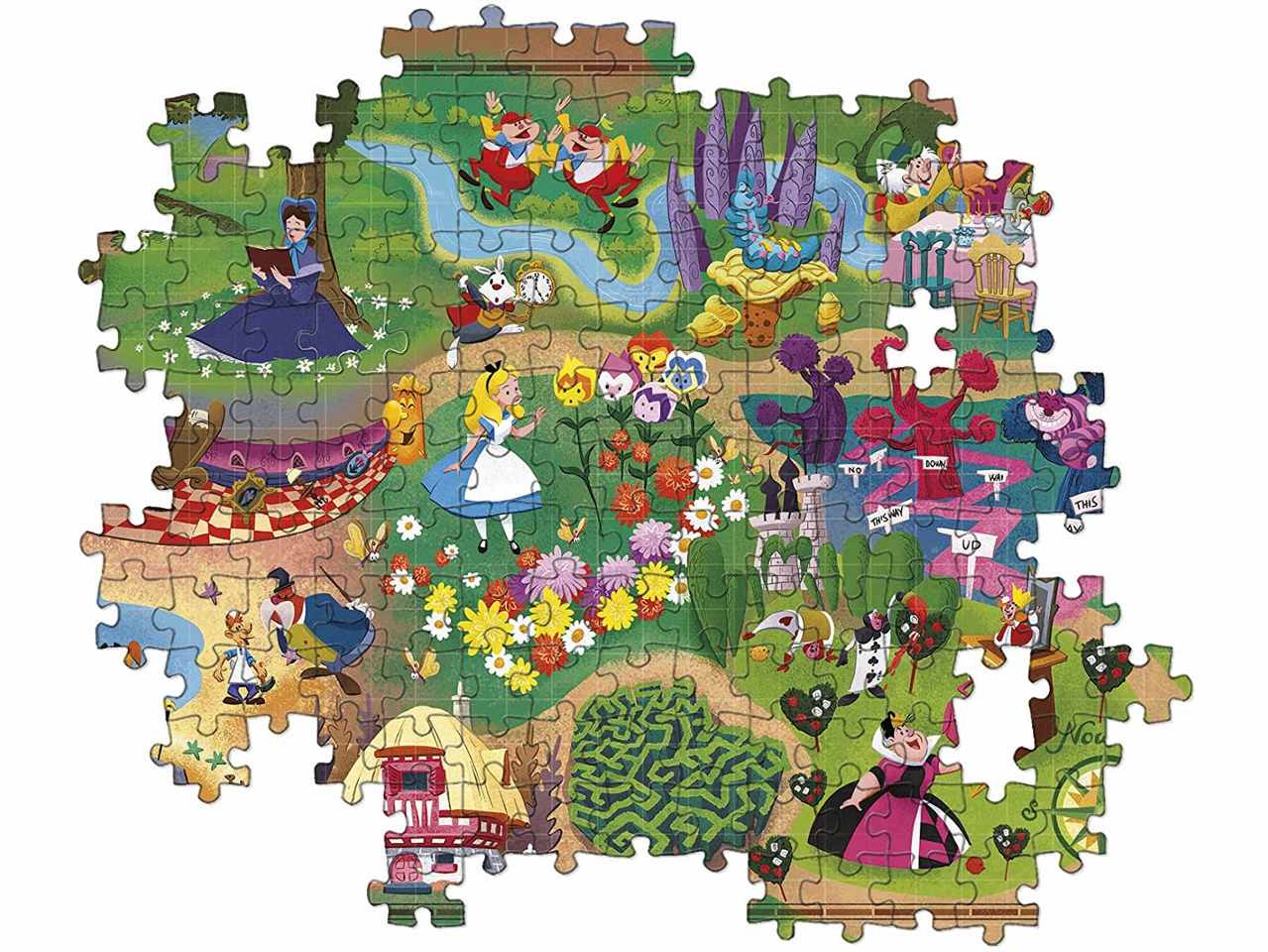 Puzzle 1000 pezzi disney maps alice 39667.2
