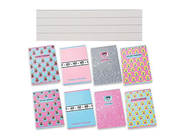 quaderno a righe pigna chiara ferragni maxi a4 180 gr colori assortiti 210x297 mm