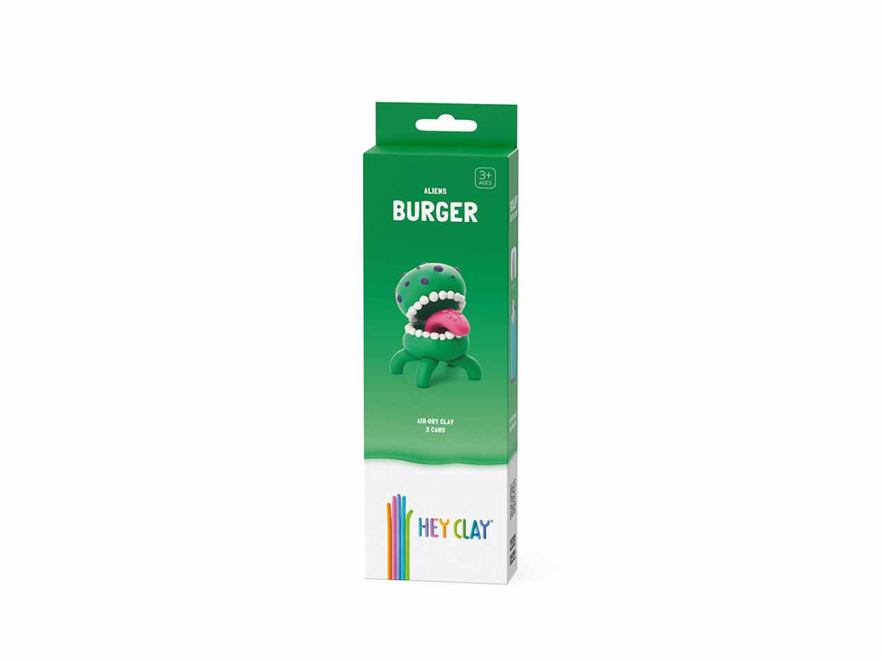 Hey clay burger kit piccolo argilla morbida creativa