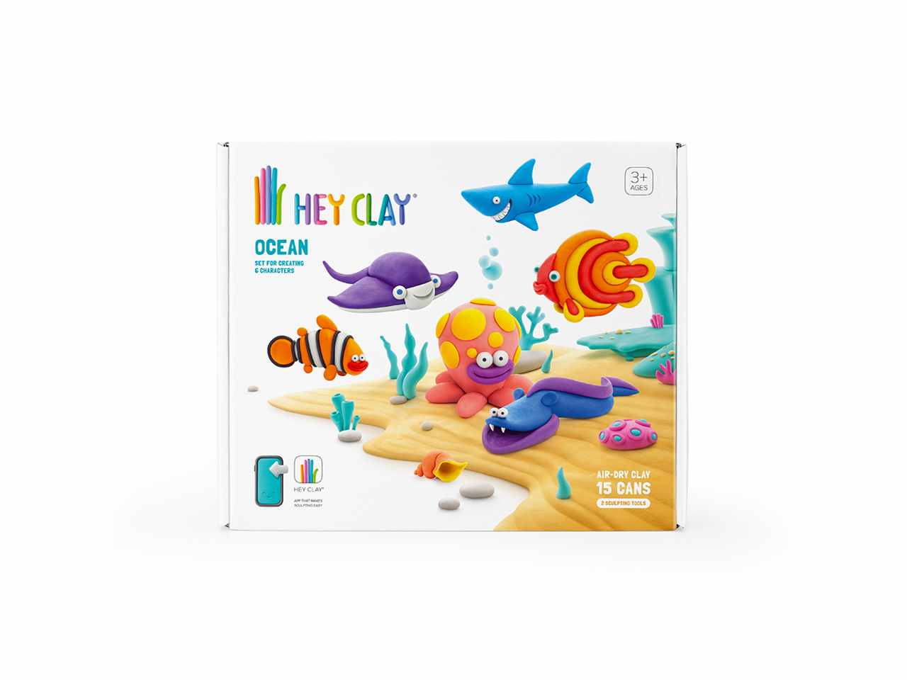 Hey clay oceano kit grande argilla morbida creativa