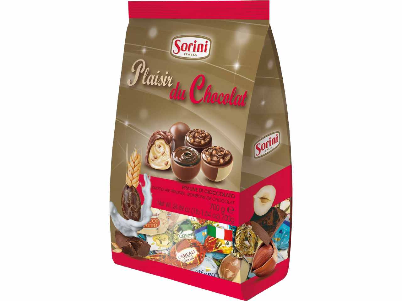 Plaisir du chocolat praline di cioccolato 700gr assortite