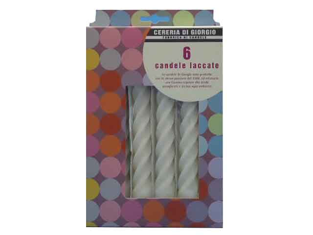 candela torciglione 6pz lac.bianc3510.01