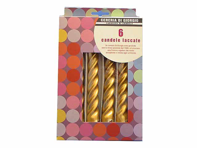 Tortiglione cm.21 oro 6pz.603 22