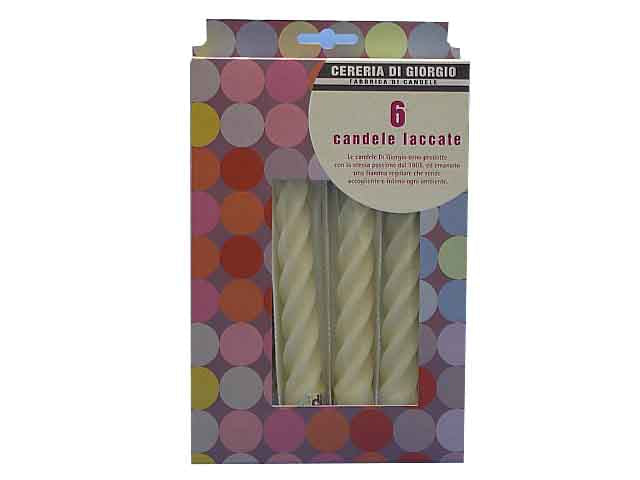 candela torciglione 6pz lac.panna3510.34