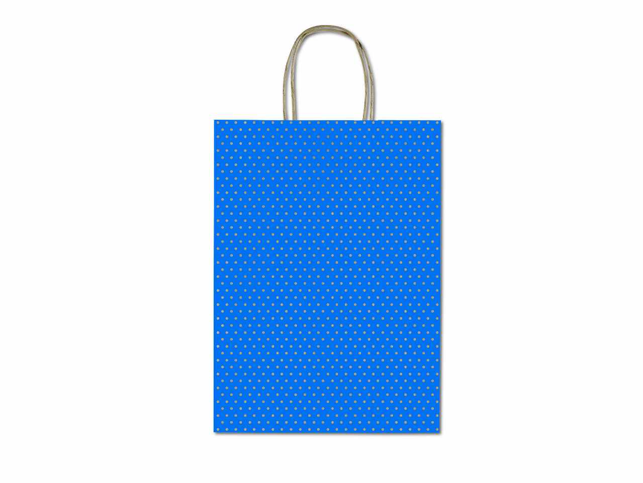 borsa shopper 16x8x21cm blu sdf16pois