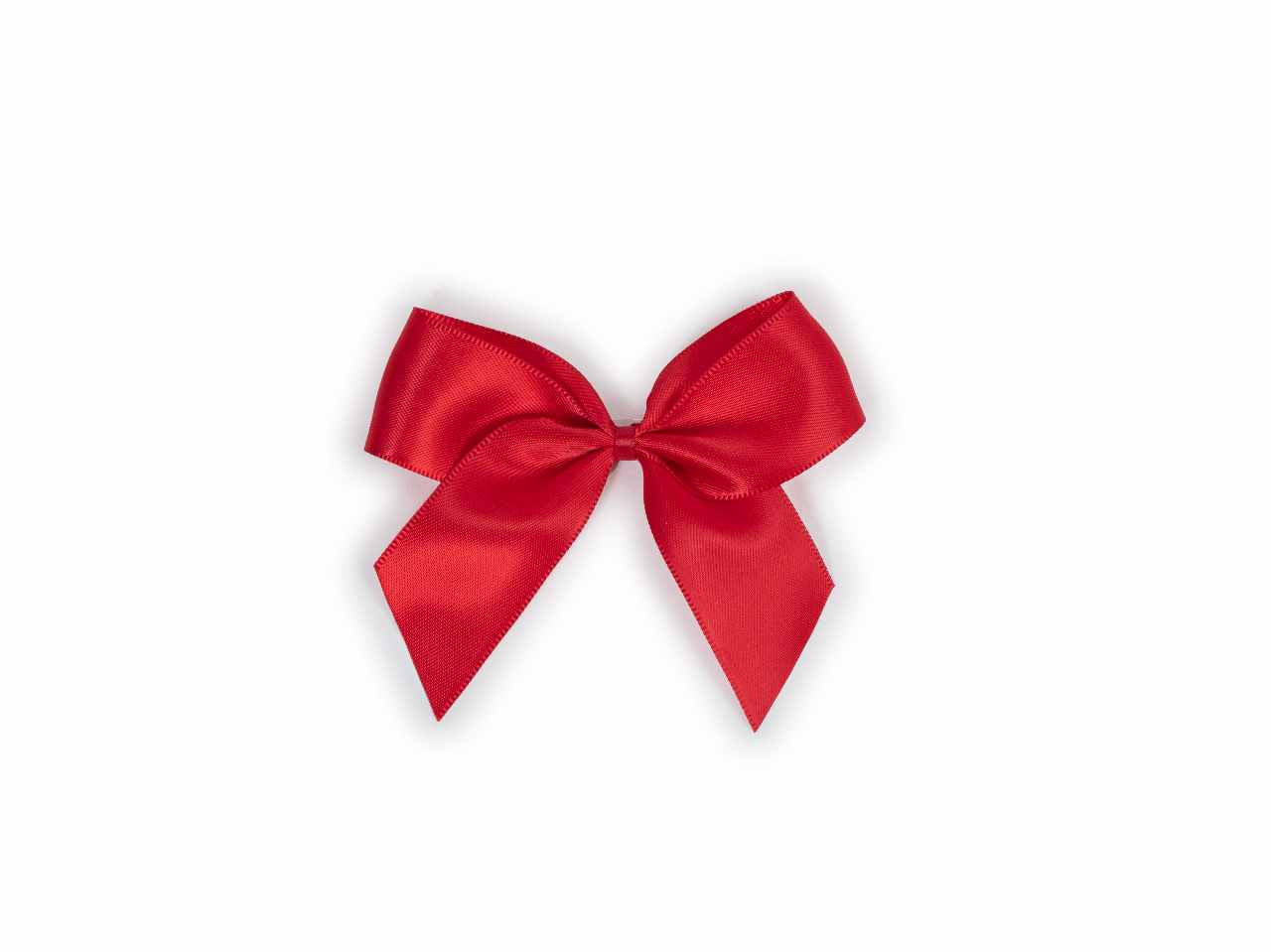Fiocchi decorativi natalizi rosso 8,5x6cm