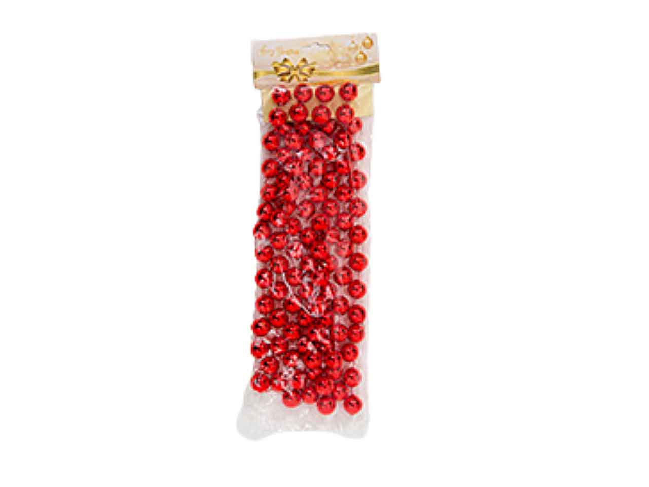 Ghirlanda 160cm con sfere rosse 15469