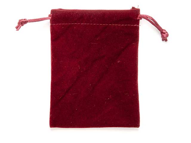 sacchetto velluto 20x33.5cm bordeaux  18573