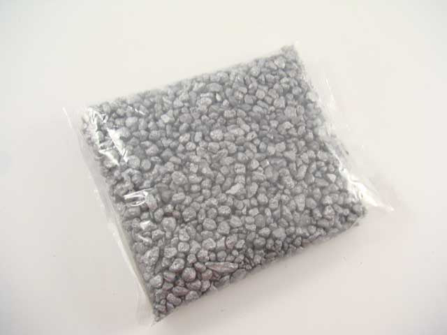 pietra mm.5-8 colore argento 1kg12493