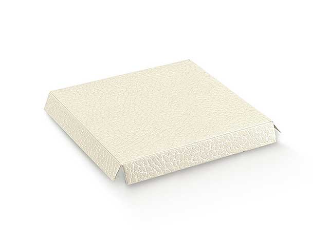 scatola pelle bianca 100x100 14570