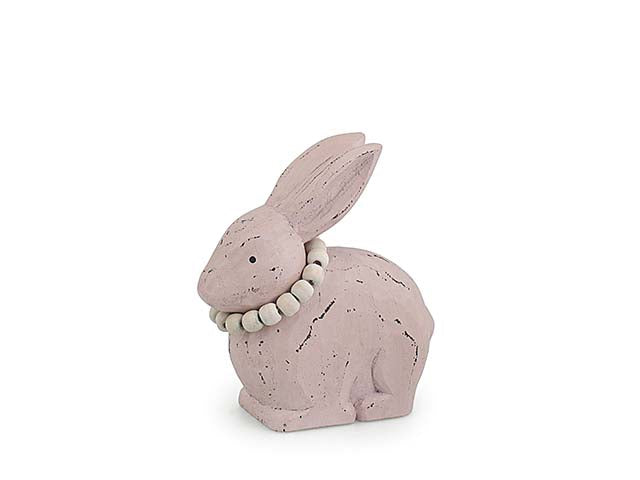 L.legno rosa coniglietto 13,5cm 21257m