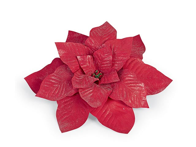 Stella natale glitter rossa 24668m $