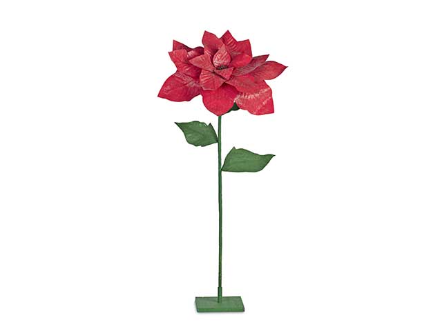 Stella natale glitter rossa 24672m $