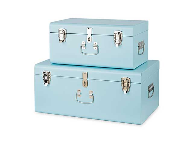 bauli metallo 2pz cielo 28526