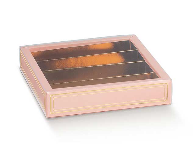 scatola quadrata 145x145x35 rosa 36215c