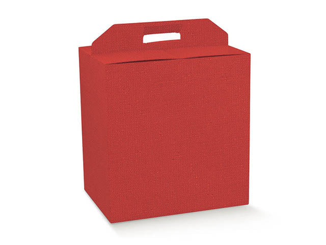 Linea lino rosso porta pan+b.30,5x22,5x35 38017