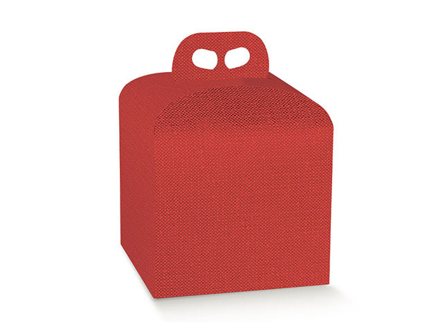 Linea lino rosso porta panettone 200x200x180 38019