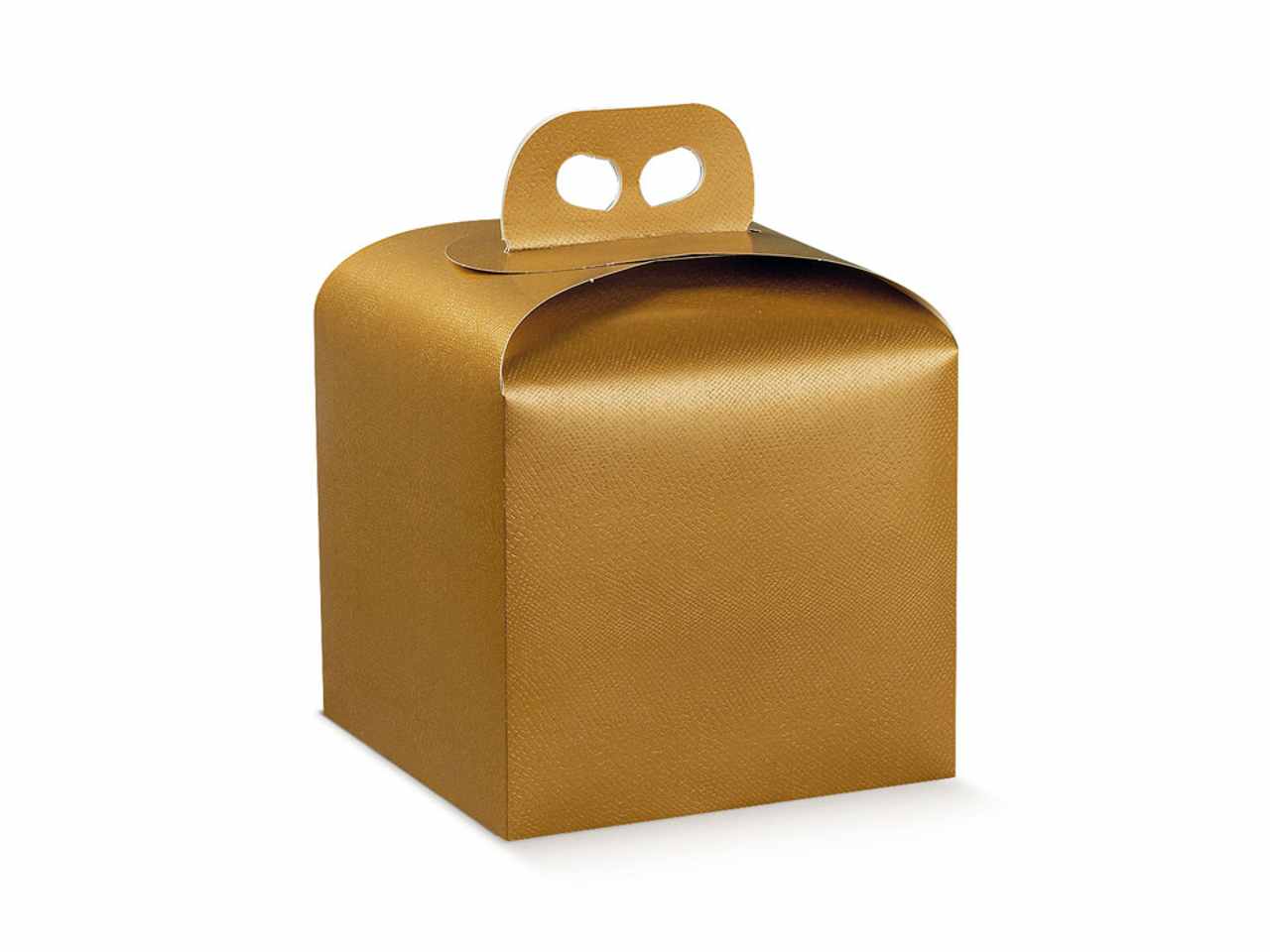 Scatola porta panettone 200x200x180 linea skin oro